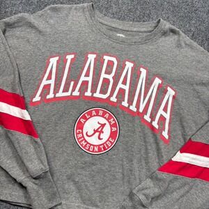 Rivalry Threads Alabama Crimson Tide Women's M Gray Thumbhole Shirt